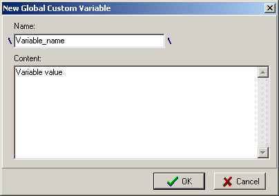 new custom variable